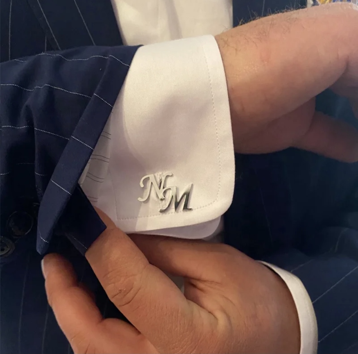Boutons de manchette personnalisés pour hommes  - Vue détaillée 3