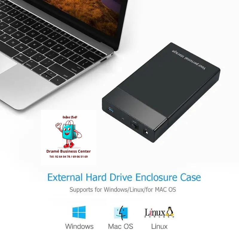 Boîtier disque dur bureautique  - Vue détaillée 3