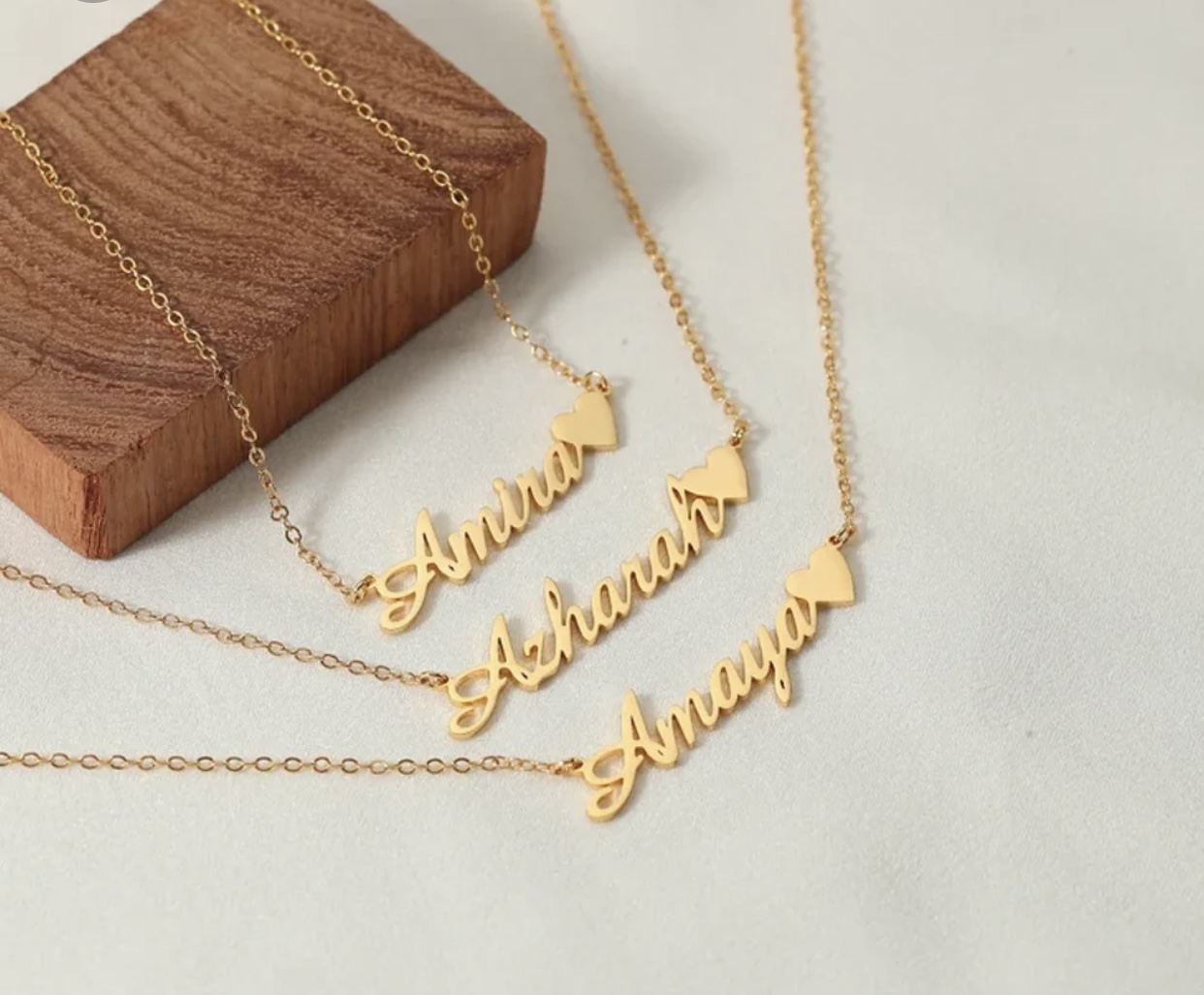 Collier personnalisé cœur  - Vue détaillée 2