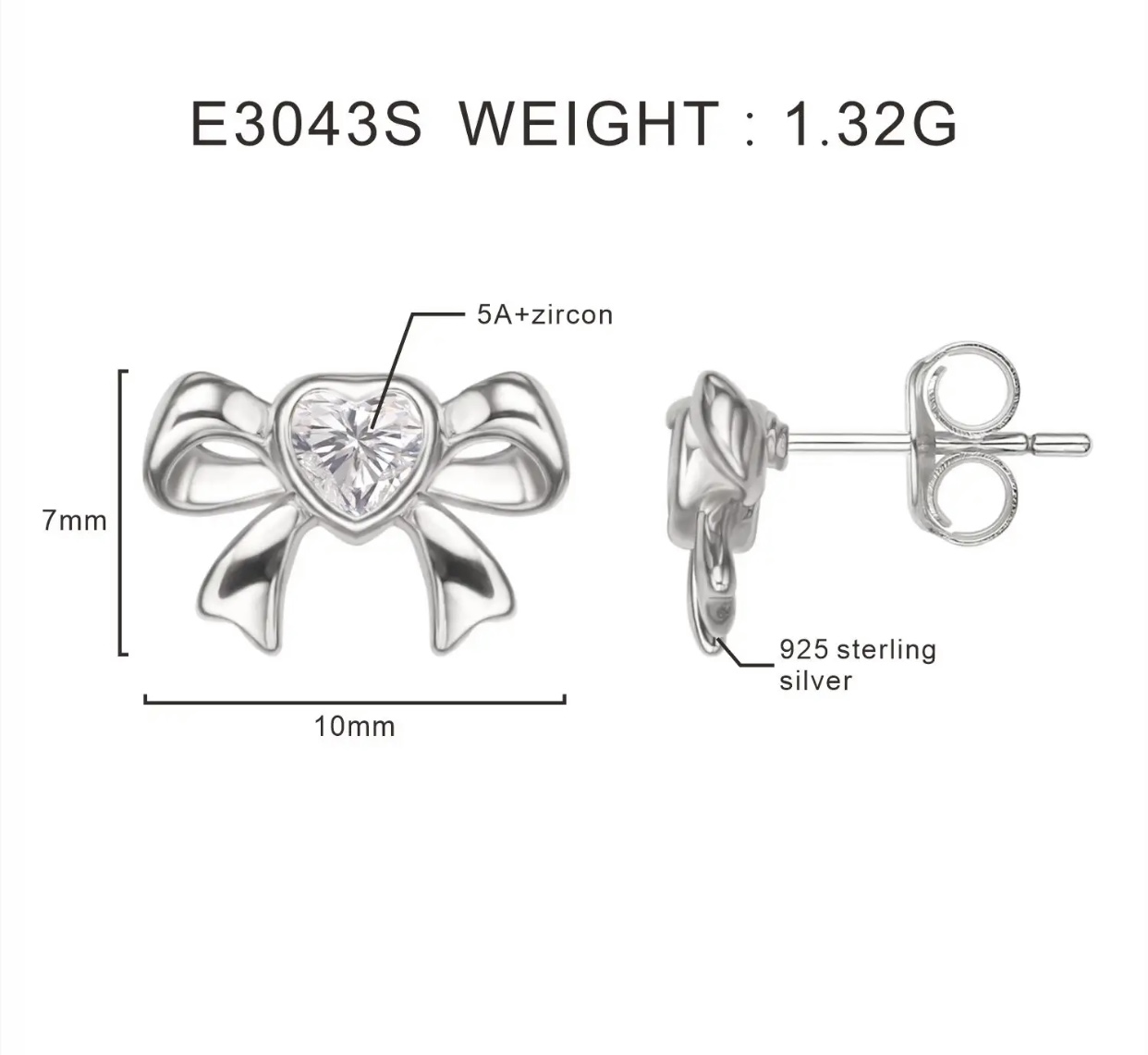 Ensemble boucles bague en argent  - Vue détaillée 2