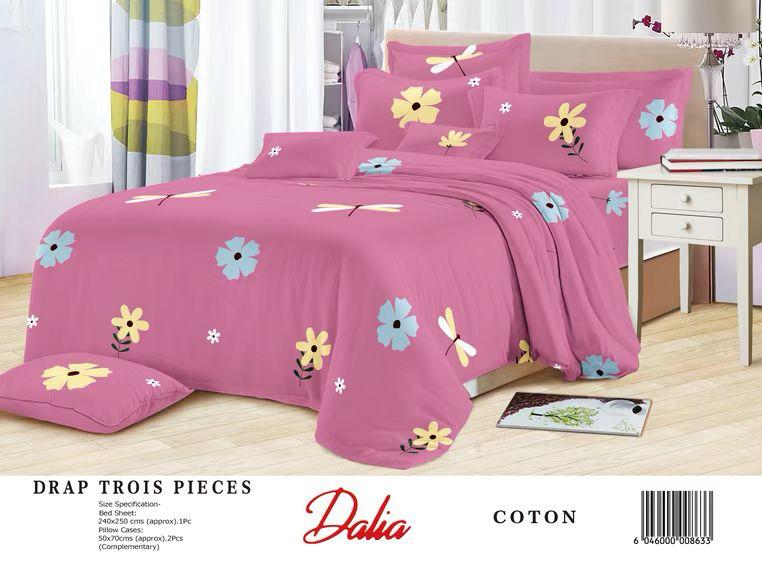 Drap 3 places  - Vue détaillée 3