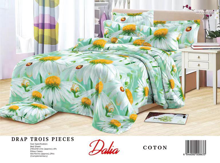 Drap 3 places  - Vue détaillée 4