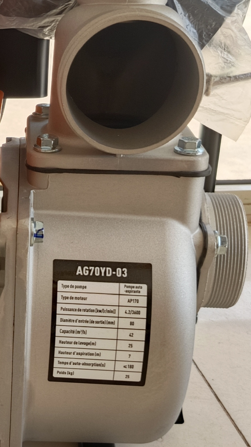 Pompe à eau Gros  - Vue détaillée 2