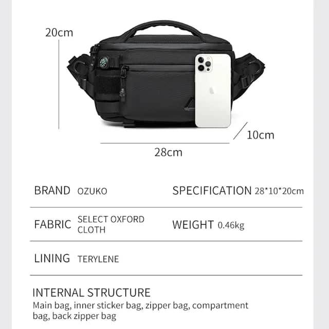 sac de poitrine étanche pour hommes  - Vue détaillée 2