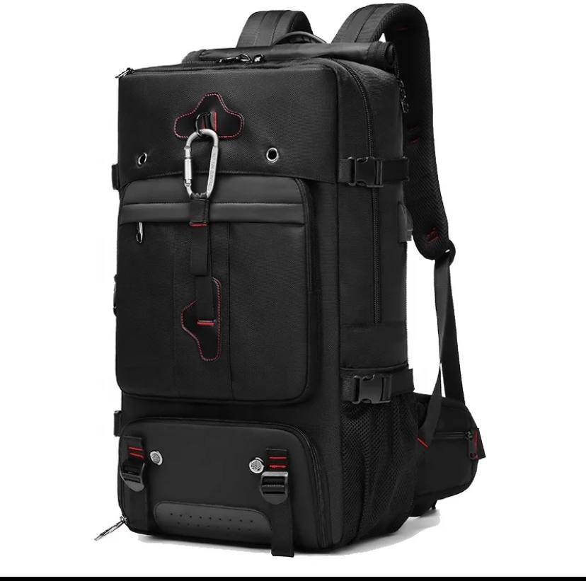 sac à dos de voyage pour hommes de grande capacité, sac de randonnée en plein air multifonctionnel et étanche avec rangement indépendant pour chaussures - Vue détaillée 1