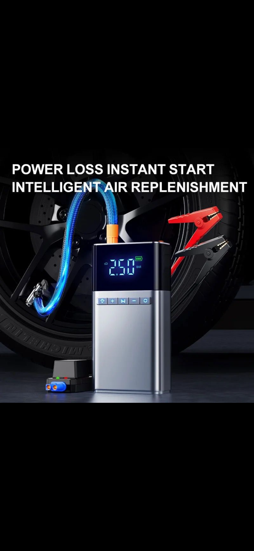 Gonfleur numérique et chargeur de Batterie  - Vue détaillée 1