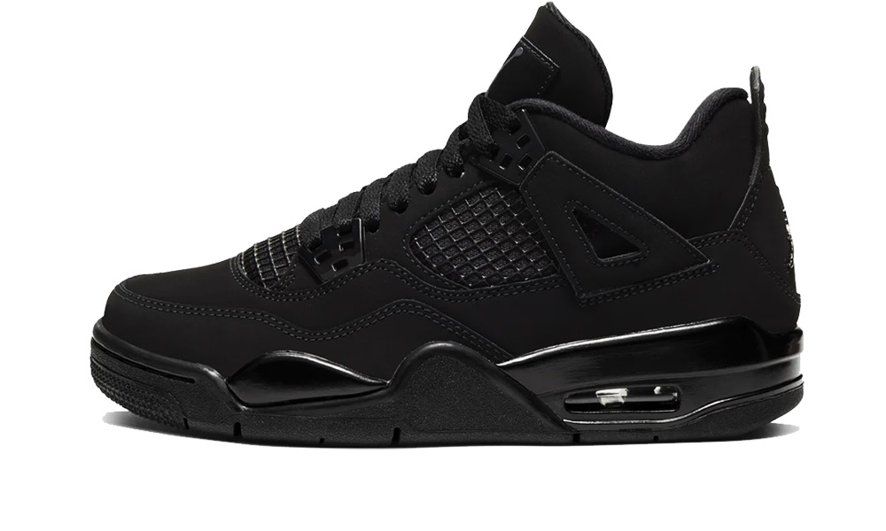 Air Jordan 4 full black - Vue détaillée 1