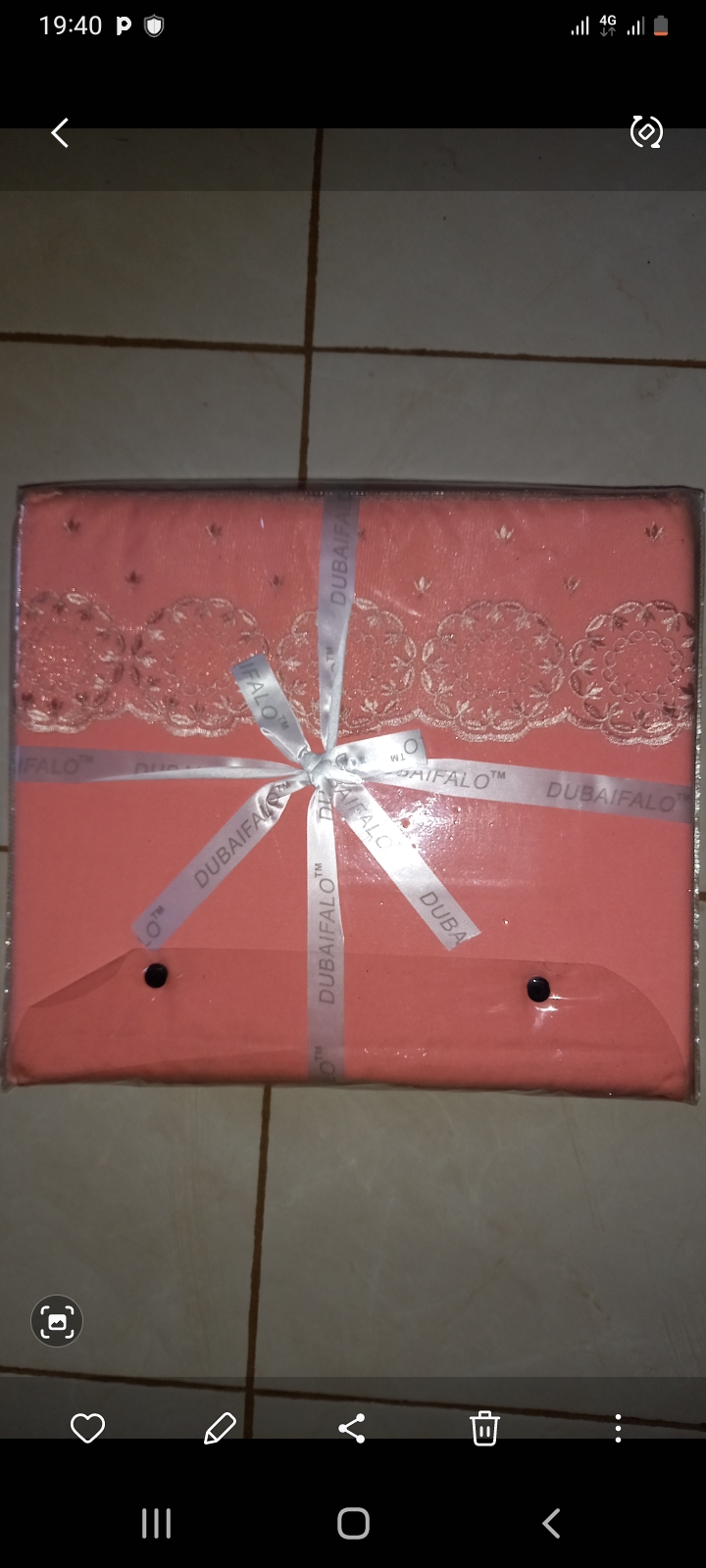 Draps de lit 3 places 💯 %coton  - Vue détaillée 1