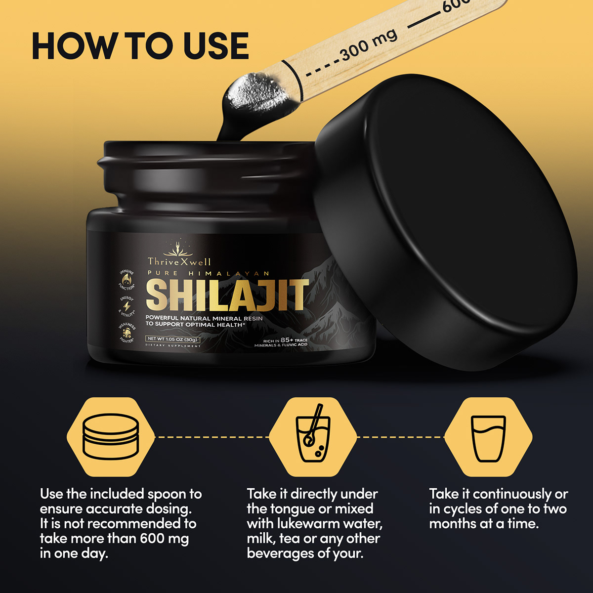 Shilajit pure - Vue détaillée 4