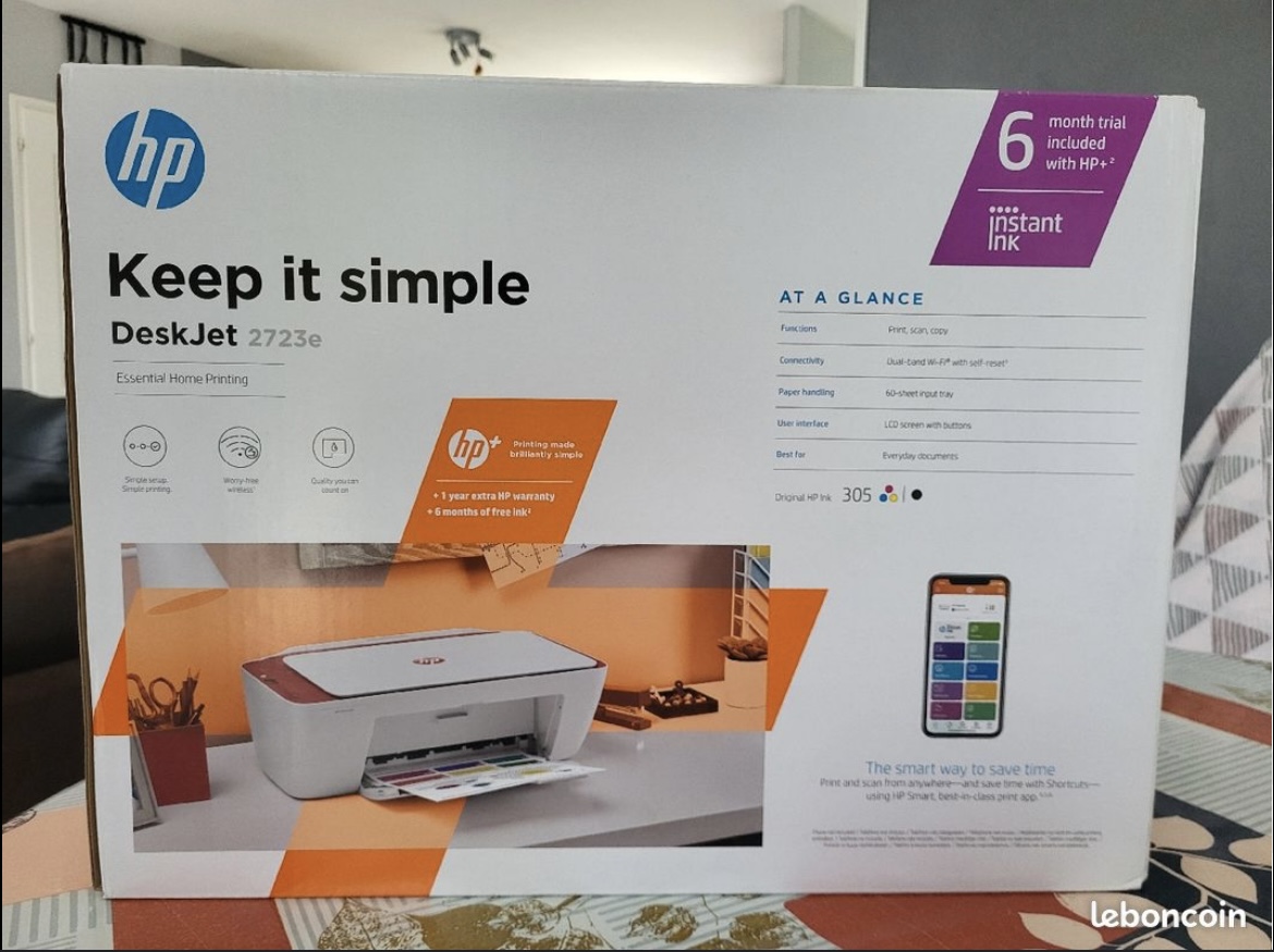 Imprimantes multifonctions    HP 27 10e  - Vue détaillée 1