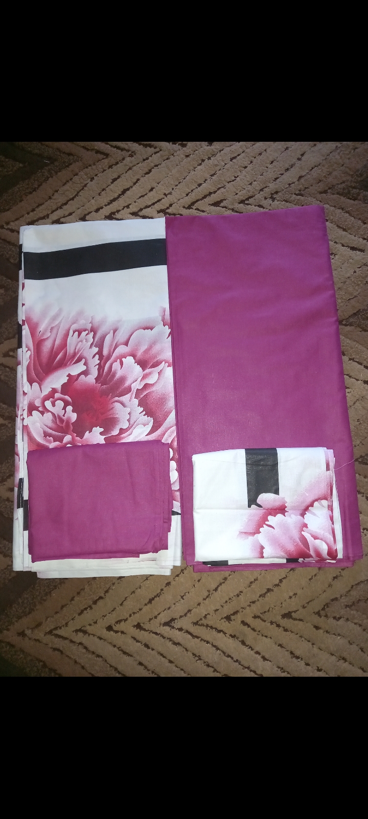 Draps de lit 3 places 💯 %coton  - Vue détaillée 2