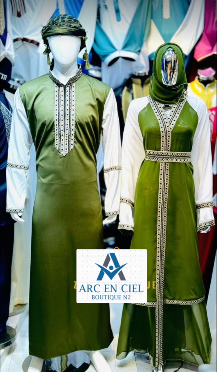 Couple abaya - Vue détaillée 5
