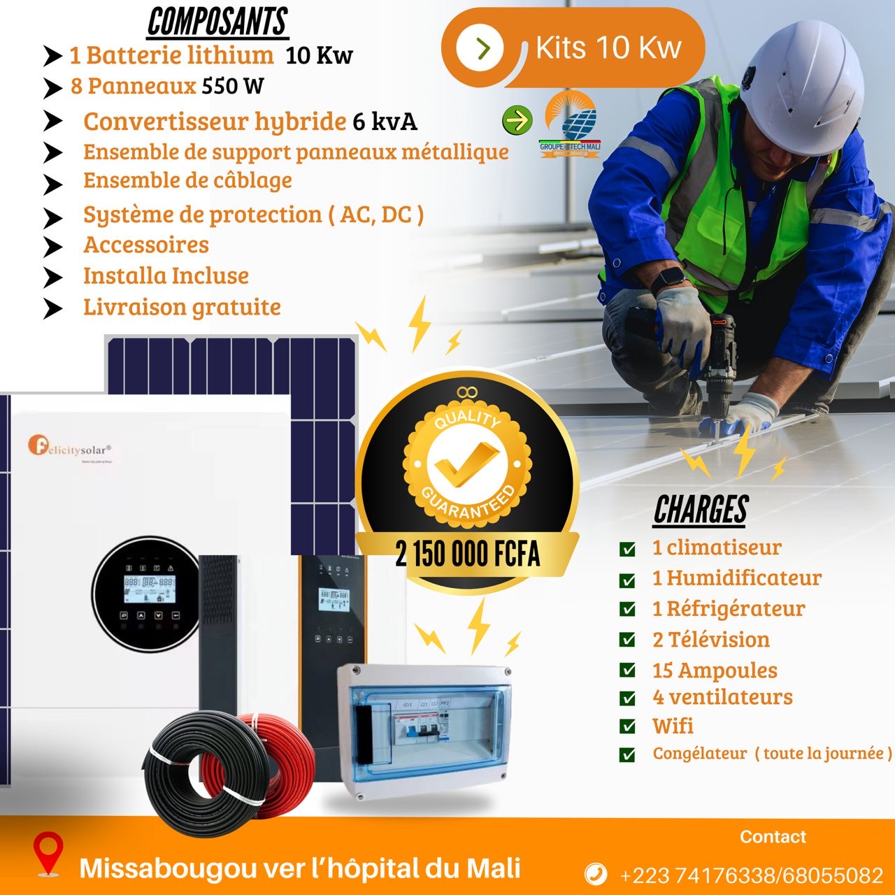 Kit 10kw isaago - Vue détaillée 1