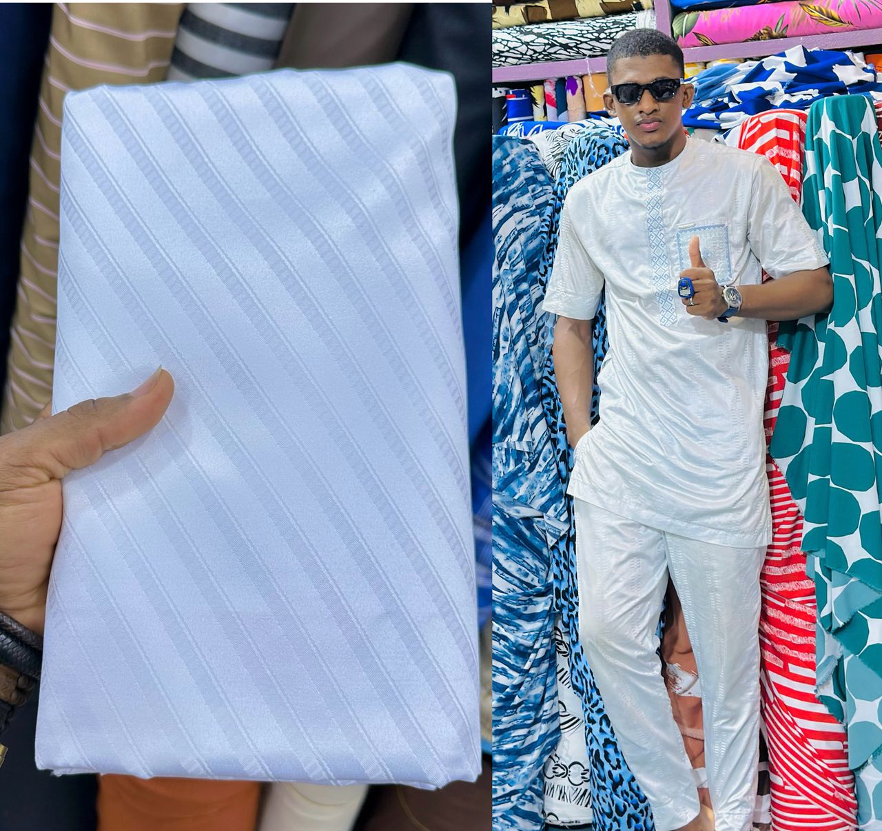 Tissu Bazin - Vue détaillée 1