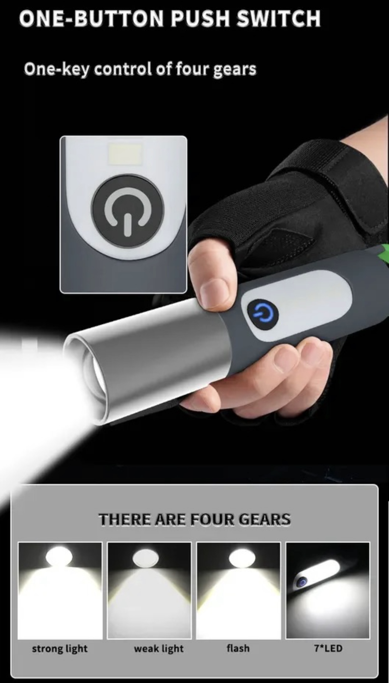 Torche LED - Vue détaillée 1