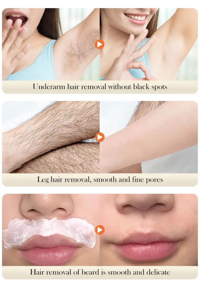 Crème épilatoire enlevé les poils sans rasoirs - Vue détaillée 2