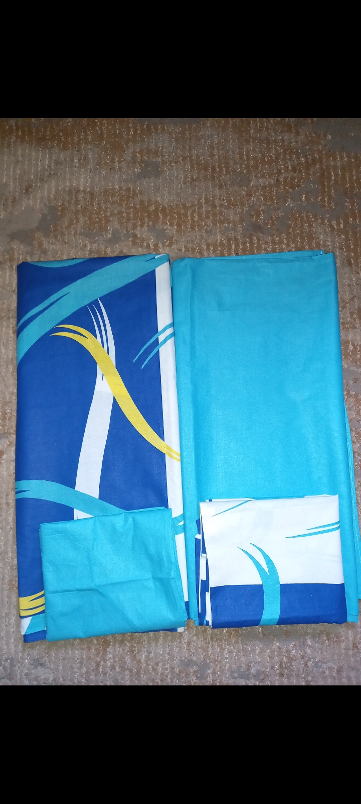 Draps de lit 3 places 💯 %coton - Vue détaillée 1