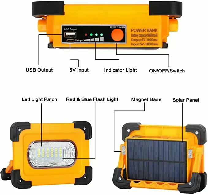 Lampe solaire - Vue détaillée 1