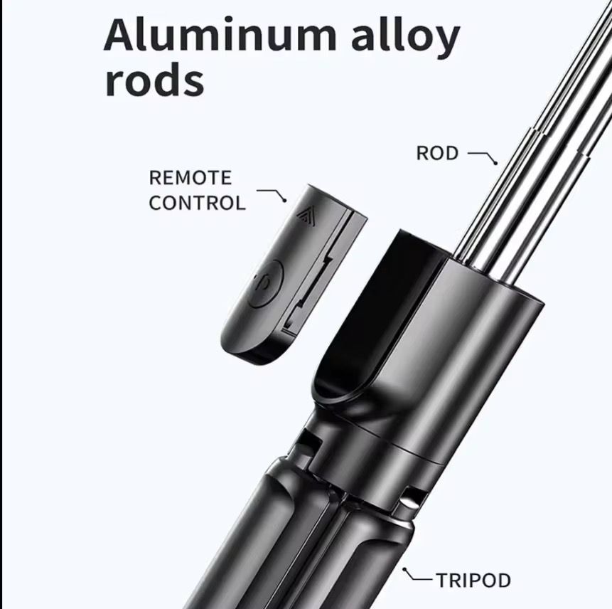S03 Perche Selfie 5 Sections avec Trépied de Table Intégré - Vue détaillée 2