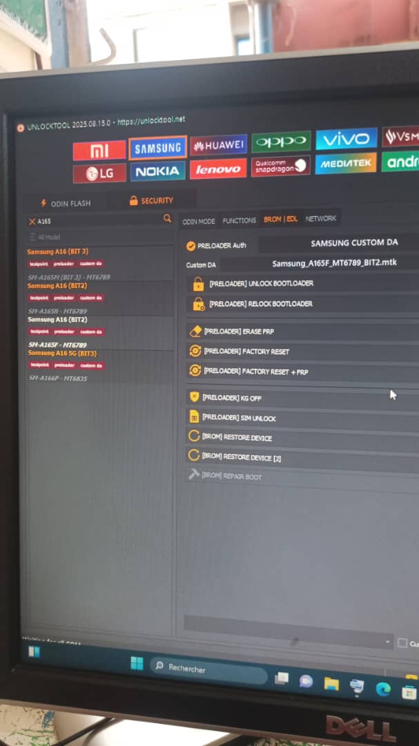 Logiciel  déblocage - Vue détaillée 1