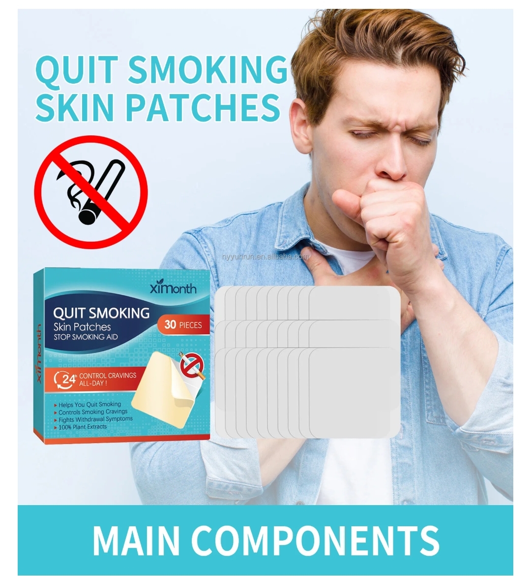 Pack Anti-Tabac – 30 Patchs pour Arrêter de Fumer en 30 Jours - Vue détaillée 1