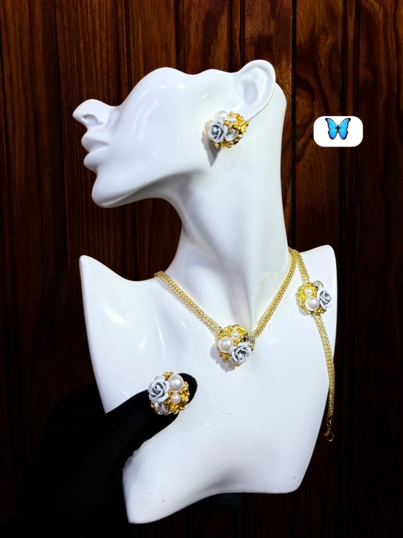 Ensemble Collier + Boucles + Bague + Bracelet* - Vue détaillée 6