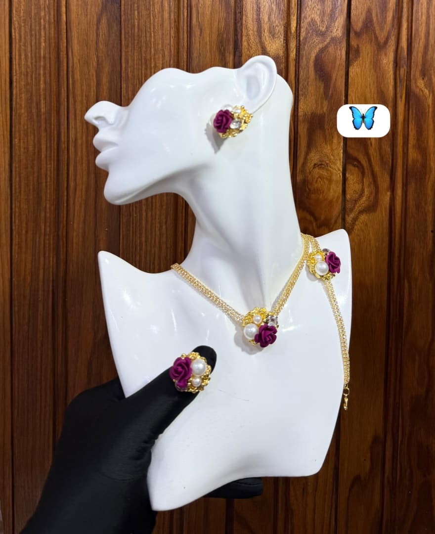 Ensemble Collier + Boucles + Bague + Bracelet* - Vue détaillée 9