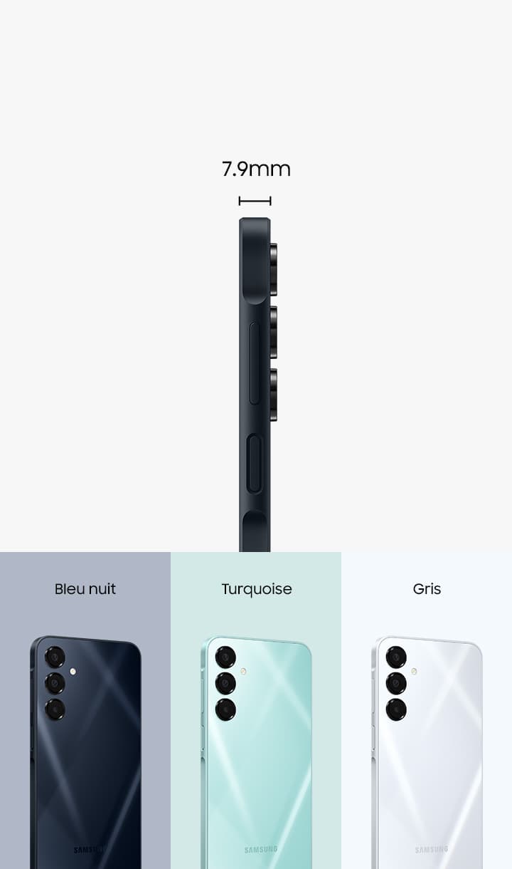 Samsung Galaxy A16 4G RAM 4Go - ROM 128Go - Noir - Vue détaillée 2