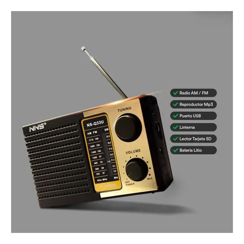 Radio Portatil Recargable - Vue détaillée 2