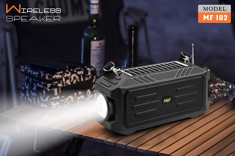 MF102 Wireless Party Solar Light Speakers - Vue détaillée 5
