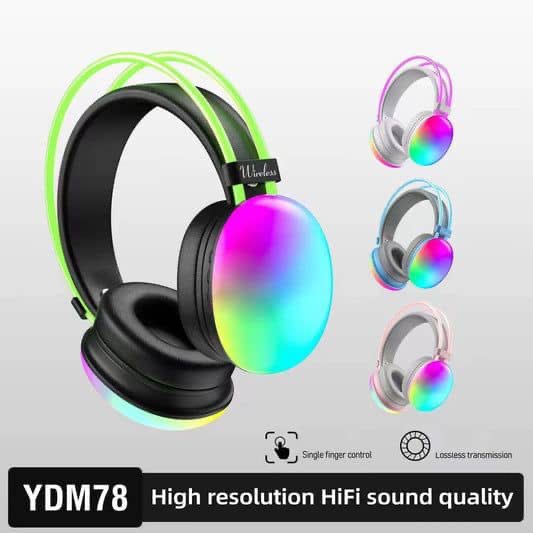 🎧 *Disco Pulse PM860* — Casque Bluetooth RGB - Vue détaillée 1