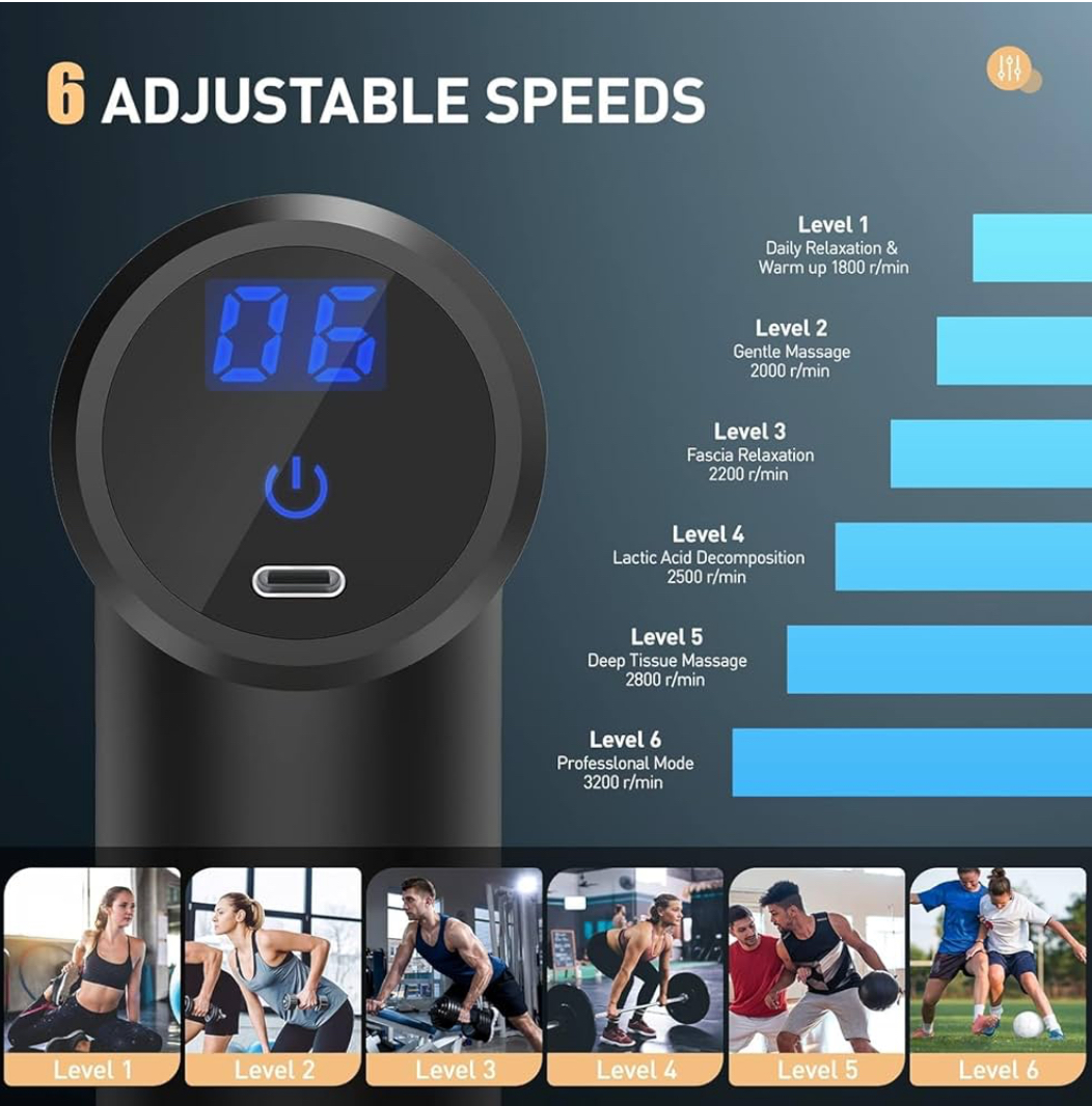 Pistolet de massage - Vue détaillée 4