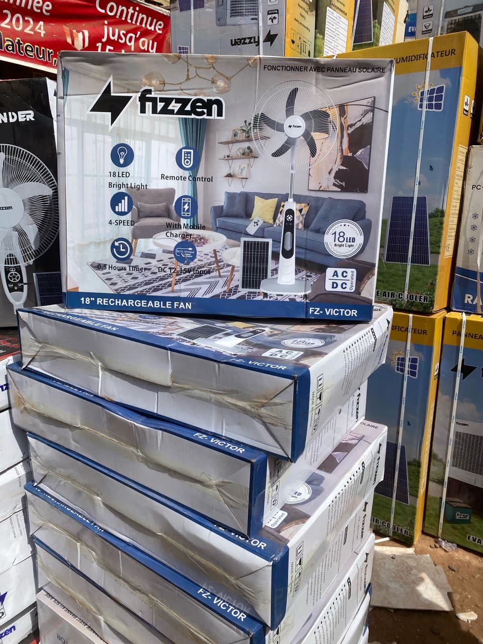 V ventilateur rechargeable - Vue détaillée 1