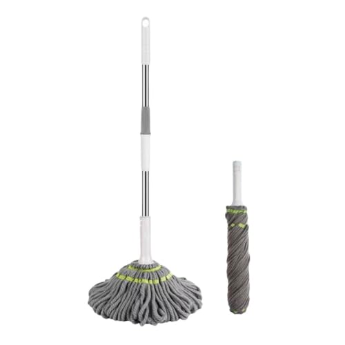 Balai Magique 2 en 1, serpillère à essorage automatique, serpillères torsadées pour le nettoyage du sol, nettoyage des murs ronds, 360 degrés, - Vue détaillée 4