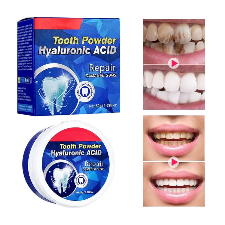 🦷 Tooth Powder Hyaluronic Acid – Poudre Blanchissante Réparatrice ✨ - Vue détaillée 1