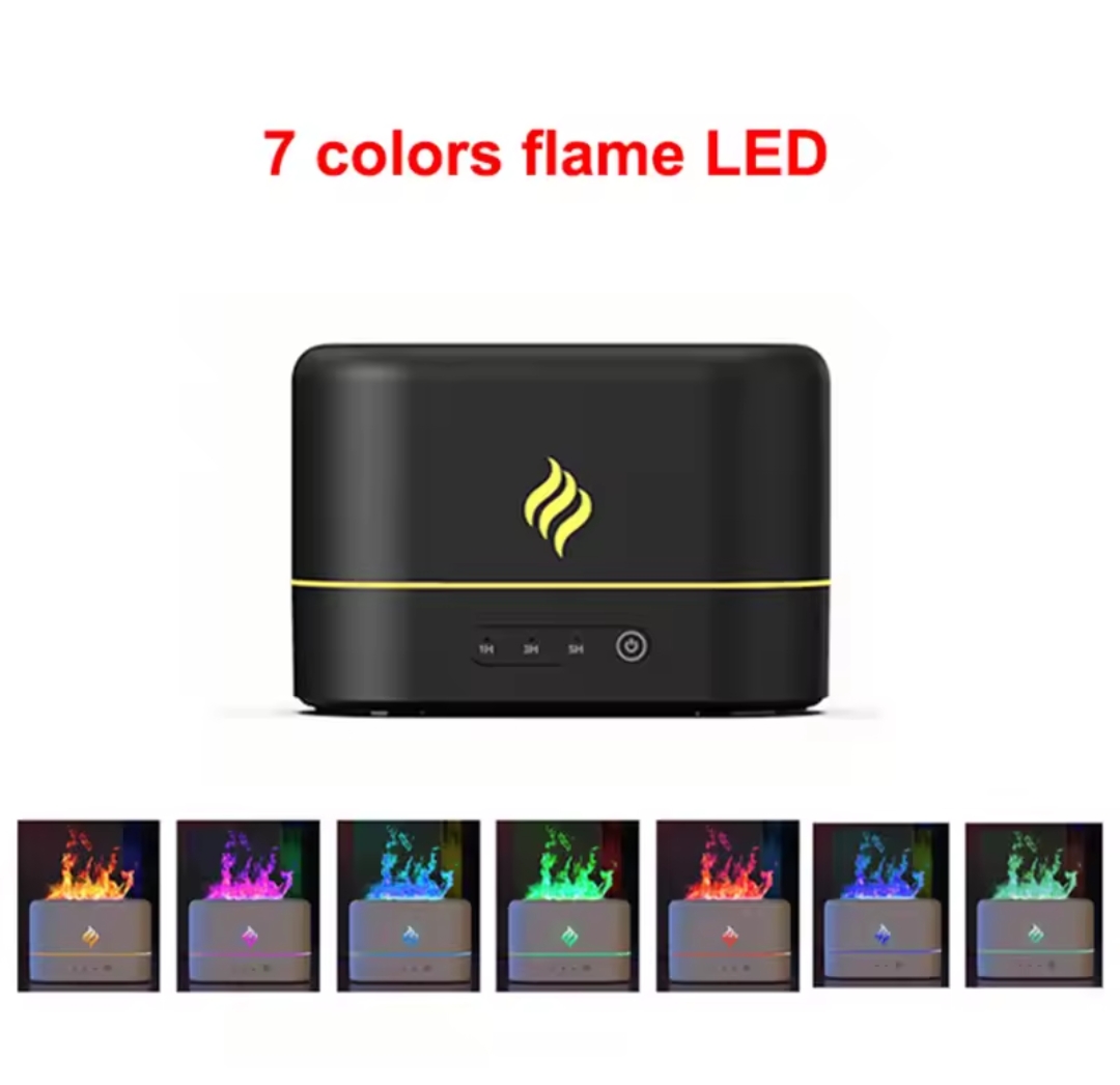 🌈 Humidificateur Aromathérapie à Flamme Multicolore – Ambiance, Relaxation &amp; Bien-être - Vue détaillée 1