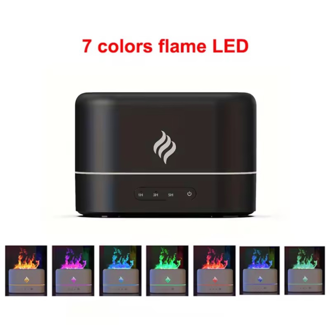 🌈 Humidificateur Aromathérapie à Flamme Multicolore – Ambiance, Relaxation &amp; Bien-être - Vue détaillée 2