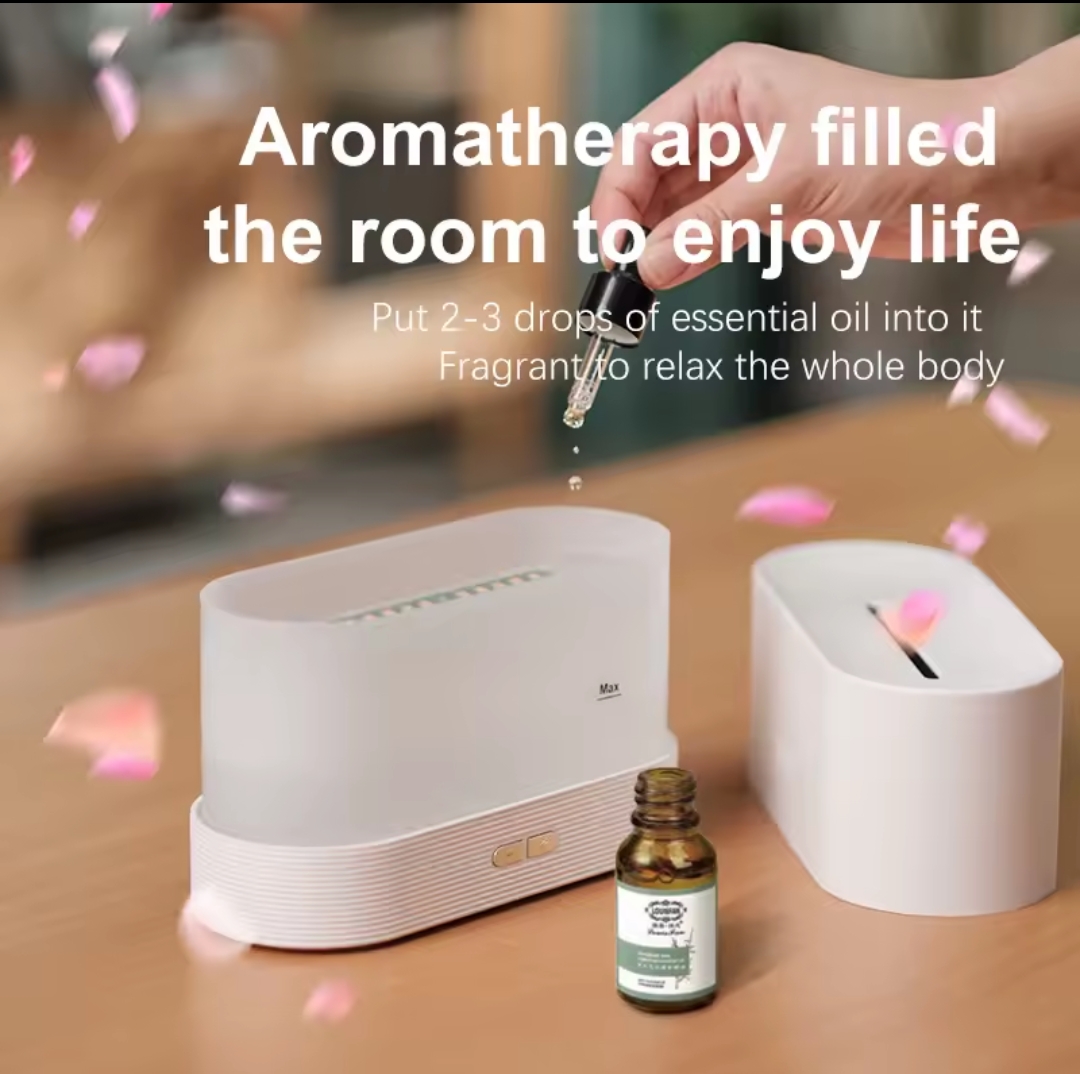 🌈 Humidificateur Aromathérapie à Flamme Multicolore – Ambiance, Relaxation &amp; Bien-être - Vue détaillée 4