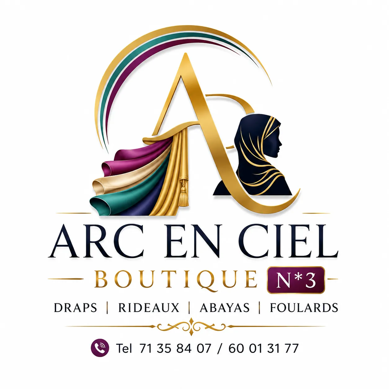 Logo officiel de la boutique Arc en ciel boutique