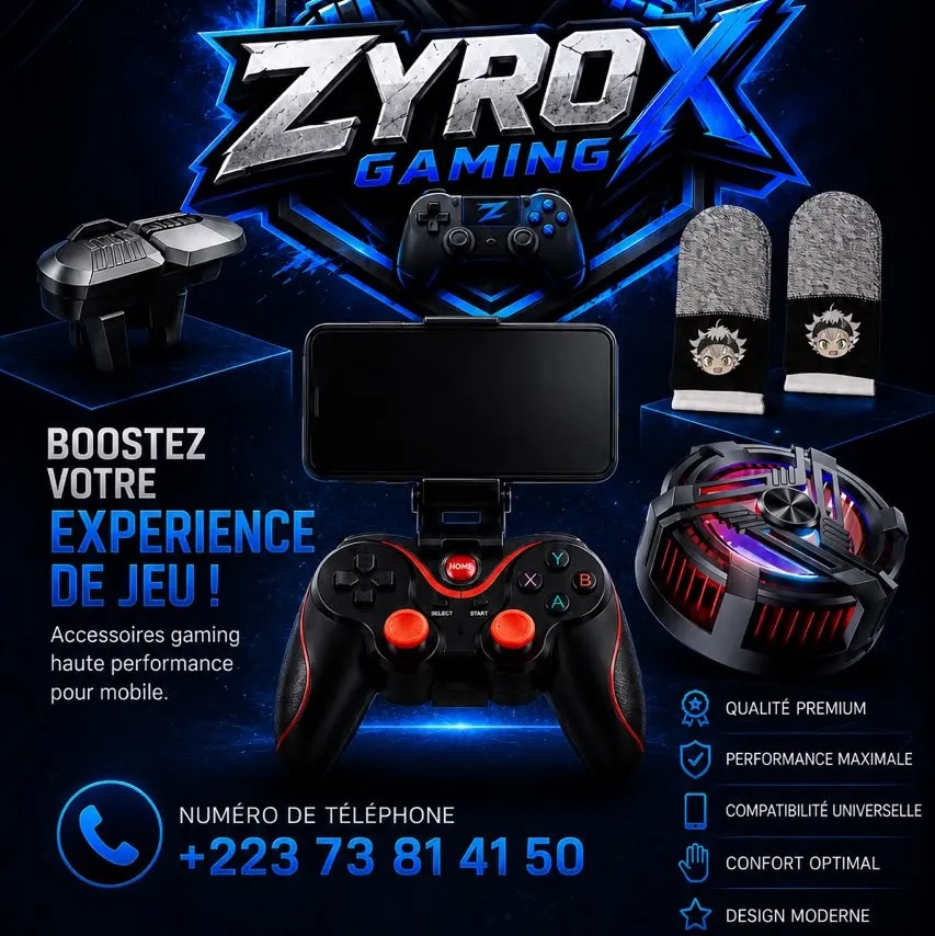 Logo officiel de la boutique Zyrox gaming 